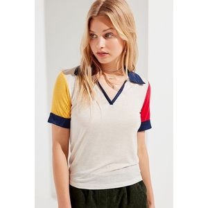 UO Project Social T - Jonni Polo Color Block Shirt